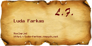 Luda Farkas névjegykártya